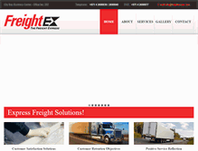 Tablet Screenshot of freightexuae.com